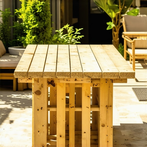 Napravite sklopivi sto za terasu od ostataka paleta