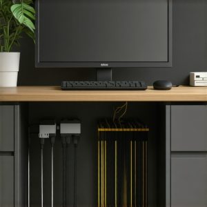 Napravite skriveni ormarić za kablove ispod radnog stola