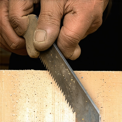 Oštrenje stare ručne testere u radionici Detaljan prikaz oštrenja zuba testere trougaonom turpijom u muškoj radionici