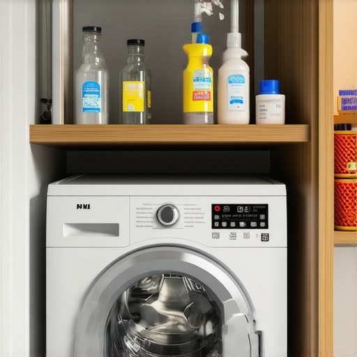 Pametna organizacija veša u malom stanu Organizovano pranje veša u uskom prostoru sa policama