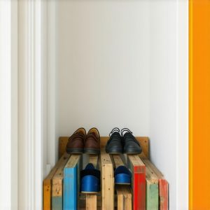 Polica za cipele od paleta: Brzo rešenje za predsoblje