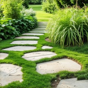 Postavite stazu od lomljenog kamena u dvorištu bez betoniranja