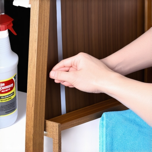 Ruke postavljaju samolepljivu traku na drveni ram slike