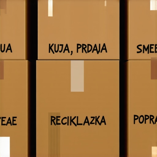 Pet kartonskih kutija za sortiranje viška stvari u garaži