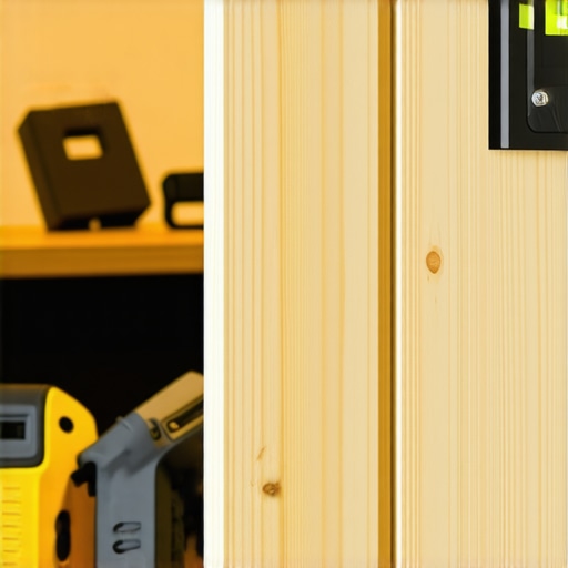 Drvene letvice na zidu dnevne sobe montaža libelom