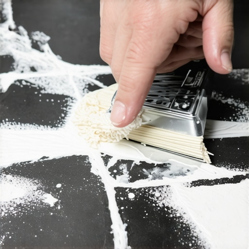 Čišćenje fuga pastom od sode bikarbone i hidrogena