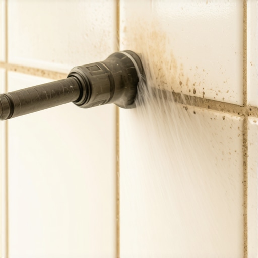 Čišćenje fuga paročistačem pod visokim pritiskom