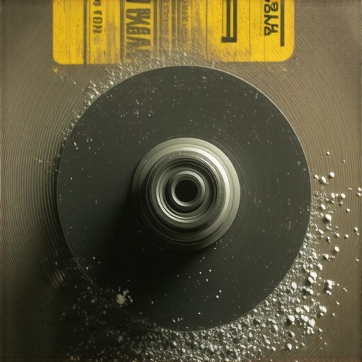 Provera RPM oznaka na brusilici Krupni kadar sigurnosne nalepnice i ploče na brusilici sa metalnim opiljcima