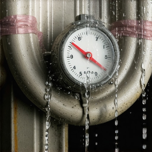 Close-up of an old water timer used for automatic irrigation