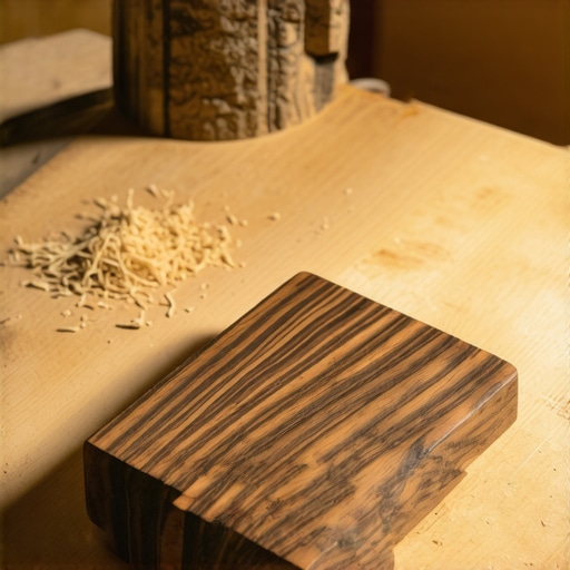 DIY drzac za telefon od recikliranog drveta na radnom stolu