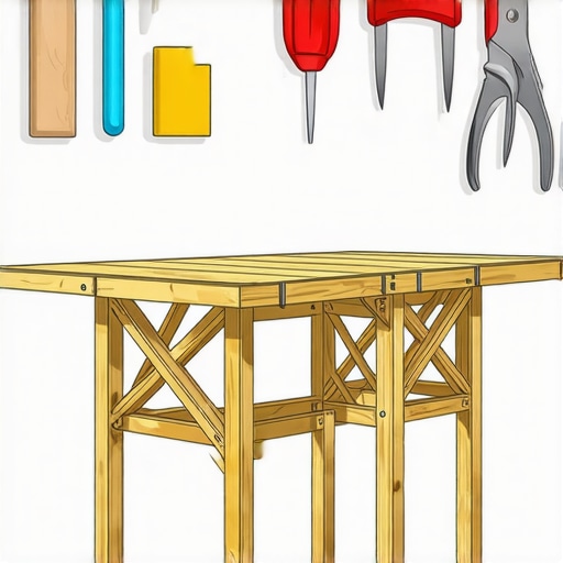 Detaljan prikaz mehanizma sklopivog drvenog stola za male prostore