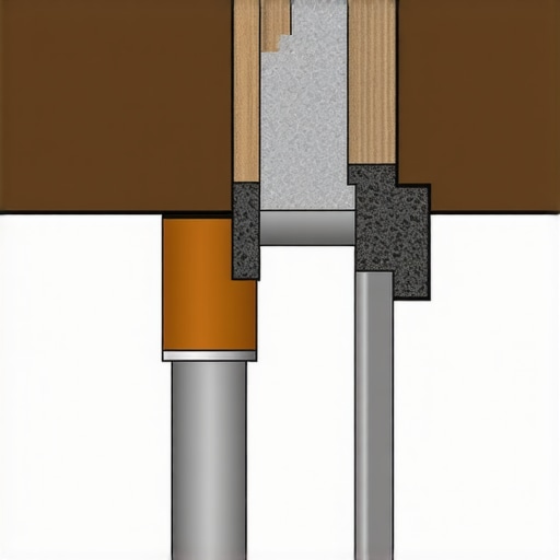 Dijagram ugradnje drvenih stepenica sa drenažom i ankerisanjem