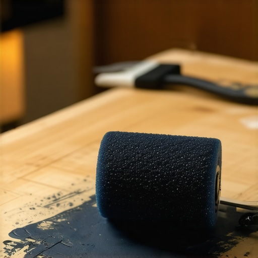 Valjak od pene nanosi boju na drvenu komodu bez mrlja