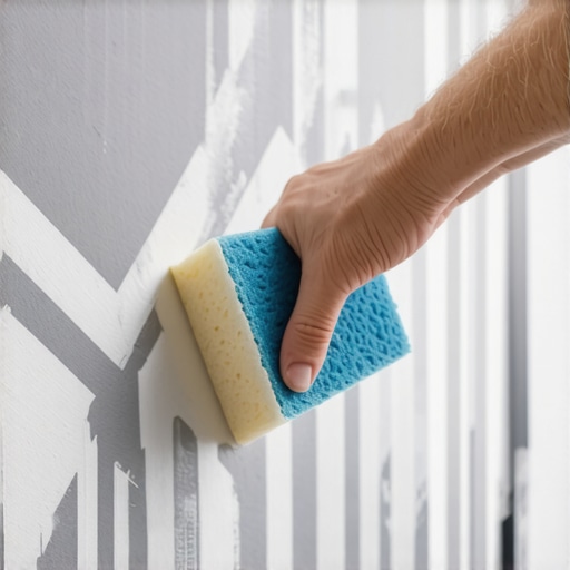 Detaljan prikaz ukrašavanja zida sunđerom i šablonom