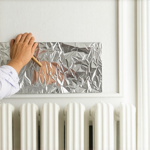 Ugradnja termo folije iza radijatora Postupak postavljanja aluminijumske termo folije na zid iza radijatora za uštedu energije