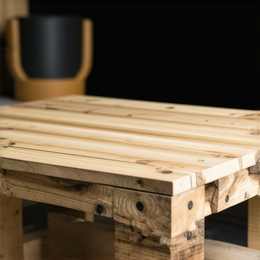 Ručno rađen stočić od drvenih paleta u modernom enterijeru