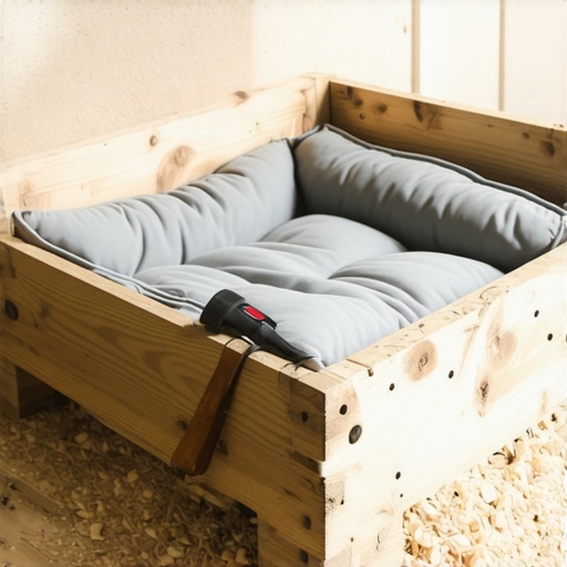 Ručno rađen drveni krevet za psa od reciklirane palete u radionici