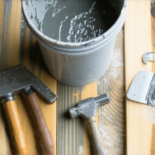 Proces izrade betonske saksije koristeći staru plastičnu kantu kao kalup u DIY radionici