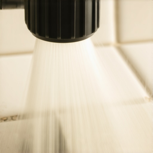 Detaljan prikaz čišćenja prljavih fuga u kupatilu pomoću parne mlaznice bez upotrebe hemikalija