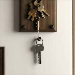 Čiviluk od starih ključeva: Originalna ideja za hodnik