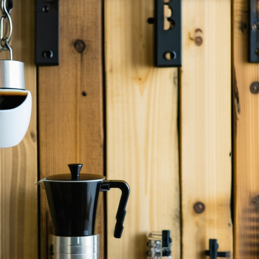 Ručno rađen kutak za kafu od recikliranih paleta u stanu