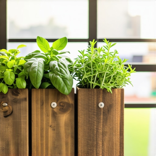 DIY Vertikalna bašta od drveta na terasi Vertikalna bašta napravljena od drvenih dasaka na balkonu sa zaćinskim biljem