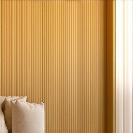 Moderna pregrada od drvenih letvica u malom stanu