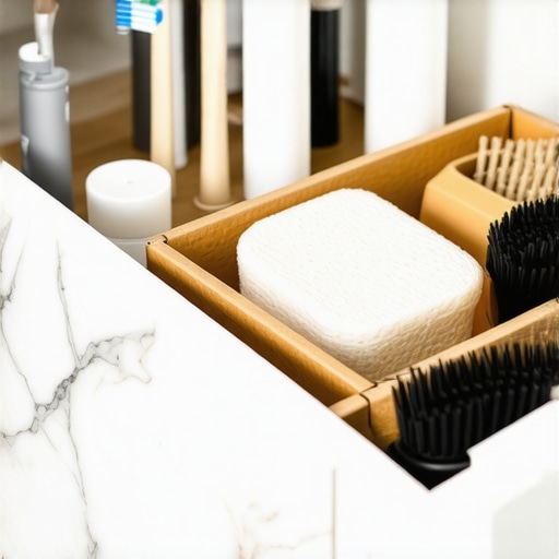 Organizovana kupatilska fioka sa DIY pregradama od kartona i folije