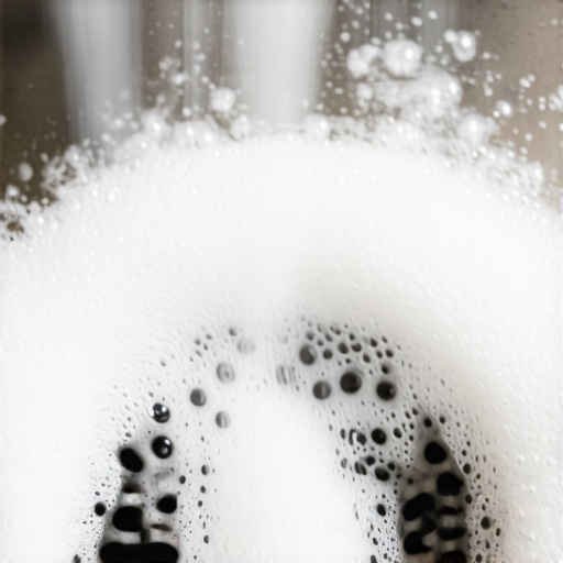 Hemijska reakcija sode i sirćeta u odvodu Soda bikarbona i sirće pene u sudoperi tokom čišćenja odvoda