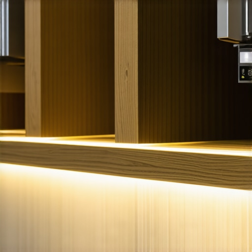 LED traka u aluminijumskom profilu sa senzorom pokreta montirana na policu špajza