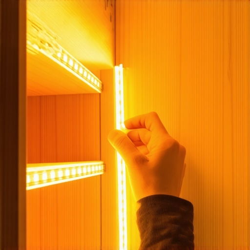 Ugradnja LED rasvete sa senzorom u unutrašnjost garderobera