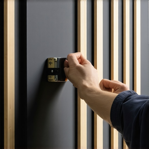 Postavljanje drvenih letvica na akcentni zid u skandinavskom stilu