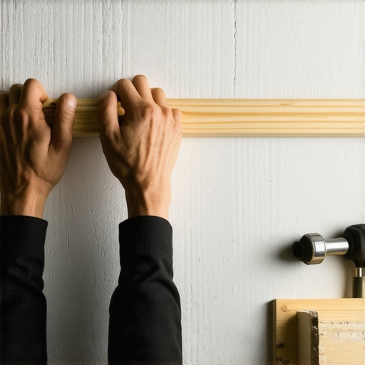 Detaljan prikaz postavljanja horizontalnih letvica na zid sa distancerom