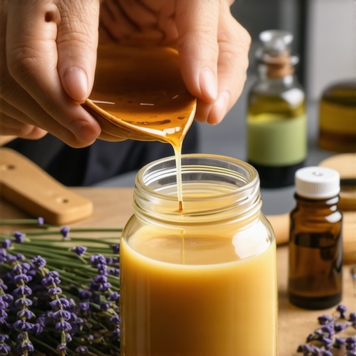 Izlivanje domaće sojine sveće Proces pravljenja mirisne sveće od soje u kućnim uslovima