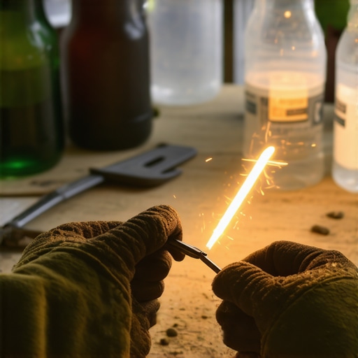 Izrada DIY sistema za zalivanje od flaša Ručna izrada rupa na čepu plastične flaše pomoću vrele igle za sistem zalivanja kap po kap