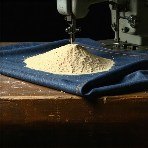 Ručno rađen valjak za vrata od teksasa punjen peskom na radnom stolu