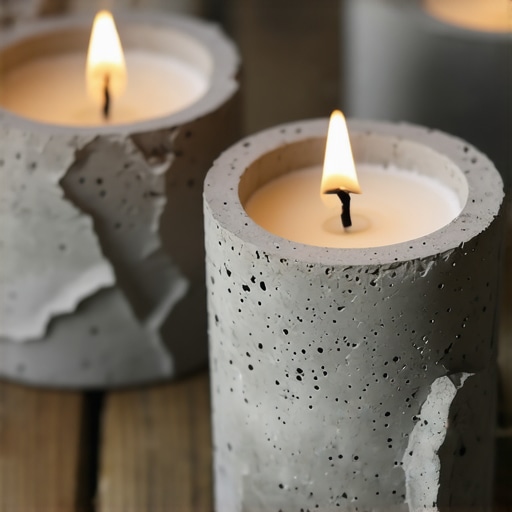Jeftina dekoracija: Napravite unikatne svećnjake od betona