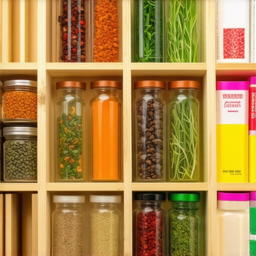 Kako organizovati fioke sa začinima uz drvene pregrade