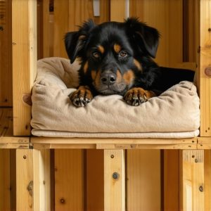 Krevet za psa od drvenih gajbi: Udobno i jeftino [DIY]