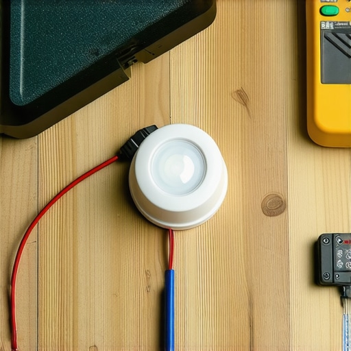 Detaljan prikaz povezivanja LED trake sa senzorom pokreta na radnom stolu