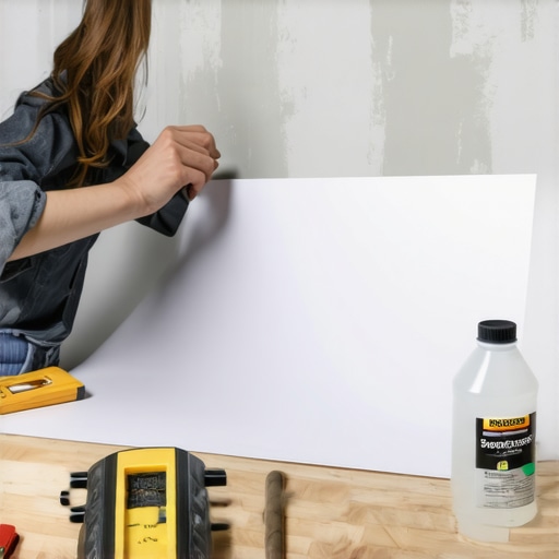 Postavljanje papirnih šablona na zid radi planiranja galerije slika bez bušenja