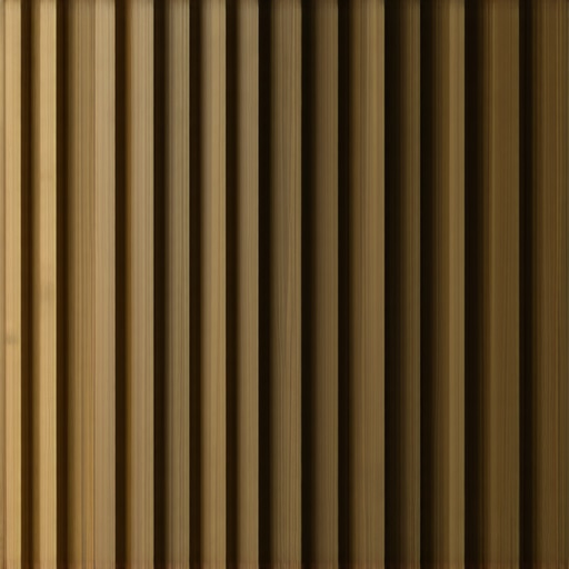 Vertikalne drvene letvice na tamnom zidu u dnevnoj sobi