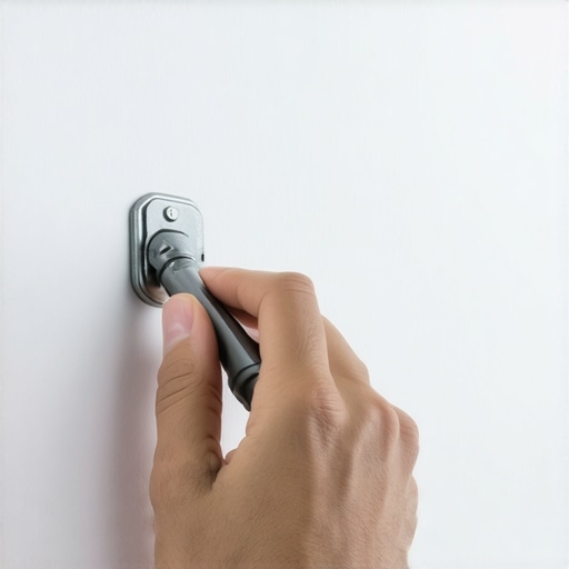 Čelična kuka za teške slike se postavlja rukom na gipsani zid