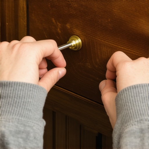 Postupak zamene ručke na nameštaju uz upotrebu odvrtke