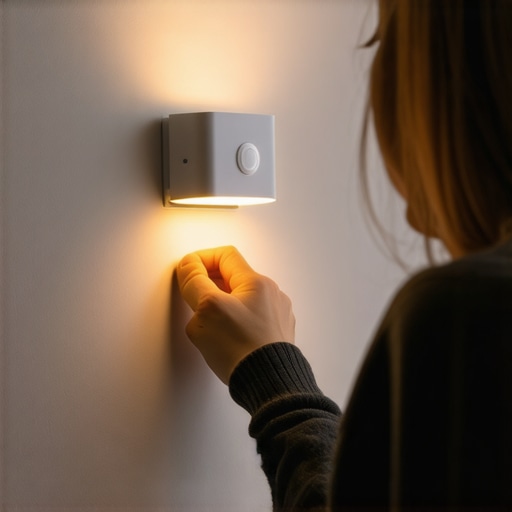 Postavljanje LED svetiljke sa senzorom na zid hodnika bez bušenja