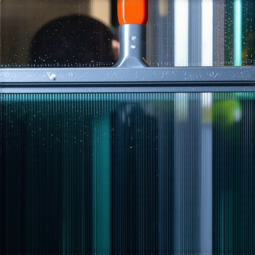 Radnik nanosi termo foliju na staklo pomoću špahtle