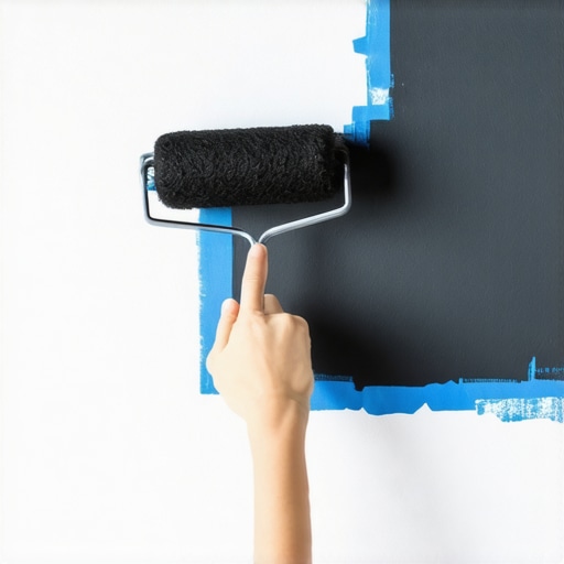 Nanošenje piši-briši boje valjkom Postupak farbanja zida piši-briši bojom pomoću valjka