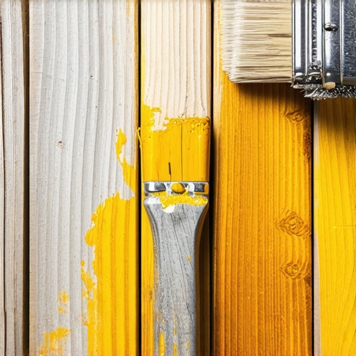 Proces uljenja drvene terase četkom