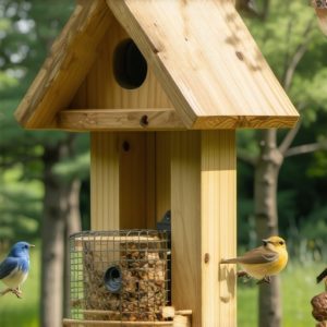 Napravite hranilicu za ptice od drveta i mrežice [2026]