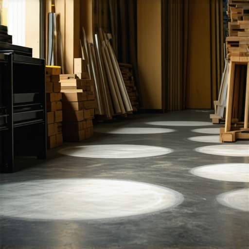 Čišćenje i organizacija garaže pomoću zona obeleženih kredom na betonskom podu